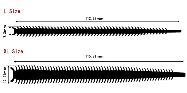 Sandworm Size Chart